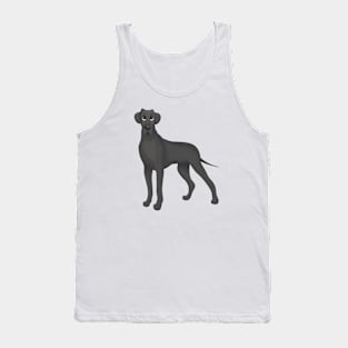 Black Great Dane Dog Tank Top